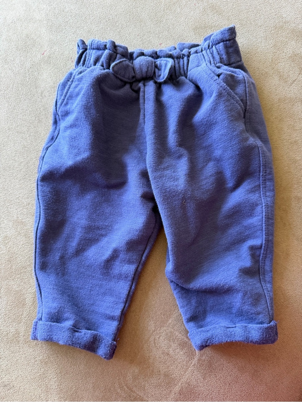Garanimals Cozy Elastic-Waist Blue Jogger Pants baby girl
